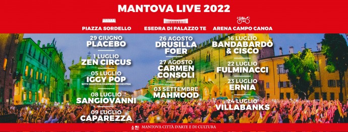 Iggy Pop, Placebo, The Zen Circus, Sangiovanni e Caparezza: Mantova Live Estate (29 giugno - 9 luglio)